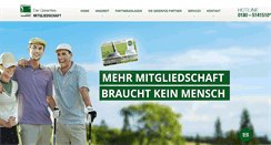 Desktop Screenshot of greenfeemitgliedschaft.de