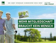 Tablet Screenshot of greenfeemitgliedschaft.de